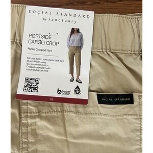 SOCIAL STANDARD by sanctuary PORTSIDE CARGO CROP PANT  Sz XL NEW